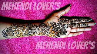 New full front hand bharma arabic mehndi design || Latest 2020 arabic mehndi design