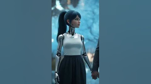 Robot Girl Guides Her Master | Futuristic Jungle Sci-Fi Animation #robot #humanoid #viral