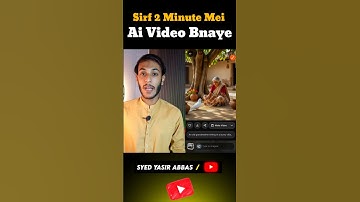 Ai video kaise banaye | Unlimited ai video generator free  #syedyasirabbas #aivideo #shorts