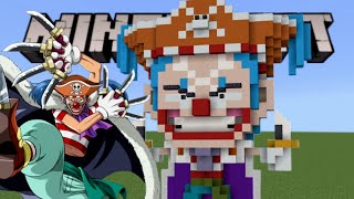 How to build Buggy in Minecraft
Heres how to build Minecraft Buggy from the Manga/Anime/Live action Netflix series One Piece. π
Buggy is one of my favorite characters in the live action Netflix One Piece series. It could have easily mess this up through translation from the anime, but I think the Actor did a great job. I really enjoy seeing him whenever hes on screen, even as just a body part. lol
Initially I wanted to cheap-out with just tiny Buggy (Spoiler !!! Thats when hes reduced to just his head, hands and feet) because I knew this video will be long (one of the reason why I dislike doing hats, is because most of my character build has big heads. which also means I need to do even BIGGER hats... ). But alas... you could easily reduce him to that with this build if you like.
Blocks used:
- Red terracotta (shoe, bandana)
- White concrete (socks, shirt, gloves, eyes, bandana, hat)
- Red concrete (socks, shirt, lips, nose, bandana)
- Cyan concrete (pants)
- Orange concrete (coat)
- Purple concrete (coat lining)
- White wool (coat fur)
- Yellow/Lime concrete (coat cuffs, epaulette)
- Green concrete (sash)
- White terracotta (skin)
- Light blue terracotta (scarf)
- Light blue concrete (hair, face paint, hat)
- Yellow terracotta (knives)
- Gray concrete (knives, mouth)
- Smooth quartz block (face paint, knives)
- Smooth quartz stairs (knives)
- Pink concrete (gums)
- Quartz block/slab (teeth)
- Orange terracotta (hat)
- Wither skeleton skull (hat, iris)
- Smooth sandstone slab (shoe)
- Polished blackstone slab (eyebrows)
Difficulty level : 4/5
Hope you like it,
and have fun building.π
** If you like what you see here please feel free to hit the like button, share it with a friend, and subscribe if you havent already. It will really help the channel grow so more people could see it. π
Leave a comment on what other popular characters youd like to see me build.
Thanks again for watching.π How to build Buggy in Minecraft