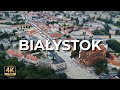 Biaystok z drona  lece w miasto 4k