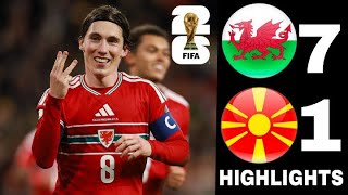 Wales vs North Macedonia 7-1 – All Goals & Highlights |Harry Wilson Hattrick | UEFA Qualifiers 2025