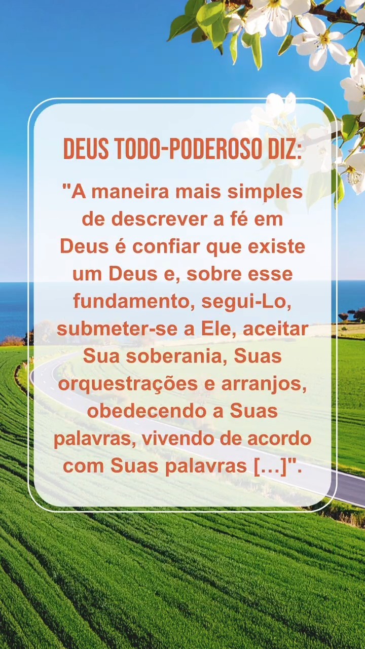 Acalme-se diante de Deus, leia Suas palavras