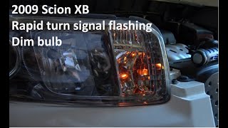 2009 XB Turn Signal fast flashing fix