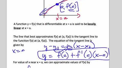 Local Linear Approximation