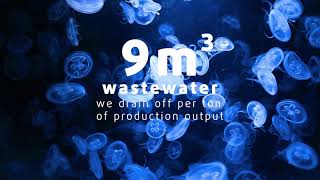 9m3 wastewater we drain off per ton of production output. Atlantis-Pak.