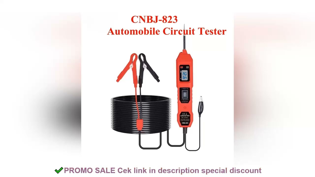 The Newest Electric Circuit Tester CNBJ-823 Automobile Electrical System Tester With Power Switch Ve