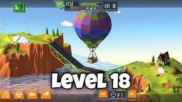 BUILD A BRIDGE LEVEL 18 (3 STAR)
