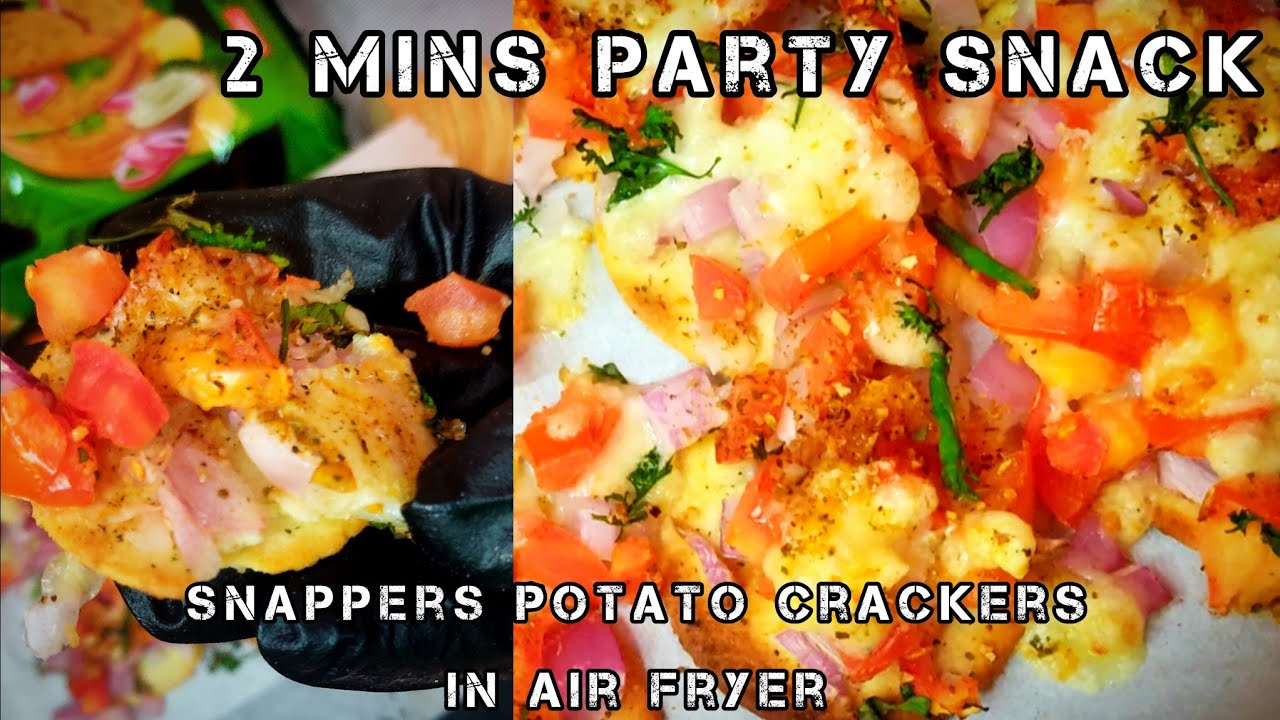 Easy Snack Recipe In Air Fryer | Snappers Potato Crackers | 2 Mins ...