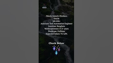 Associate Test Automation Engineer (Oracle)