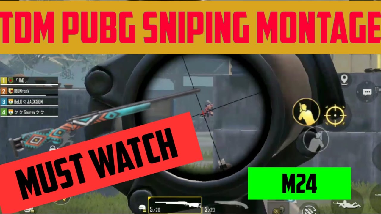 TDM M24 Montage SNIPING 2020 | PUBG Mobile | UNKNOWN GAMING - YouTube