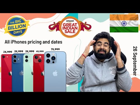 All iPhones Price & Date in Big Billion Days & Amazon Festival Sale #iPhone13 #iphone12 #iphone11