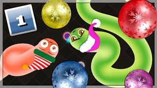 Najdłuższy Wąż Na Świecie To Wężyk Świąteczny! Darmowe Gry Online: Santa Snake #1 screenshot 2