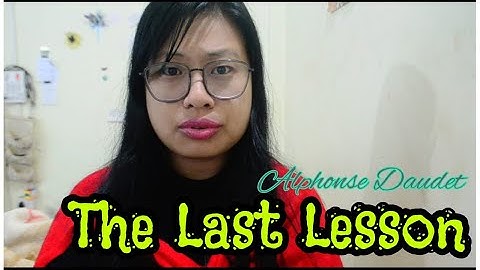 THE LAST LESSON | Alphonse Daudet | alt.eng | class-12|