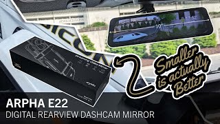 SMALLER IS ACTUALLY BETTER FOR A JEEP  Arpha E22 2K 10' Rearview Dashcam Mirror