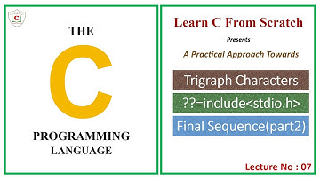 Trigraph Characters In C - Part 2 (Final Sequence) | C Programming