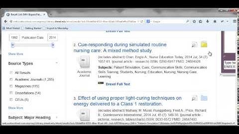 EndNote Appendix Ebsco Export