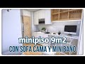 Minipiso 9m2  97ft2 disado para matar