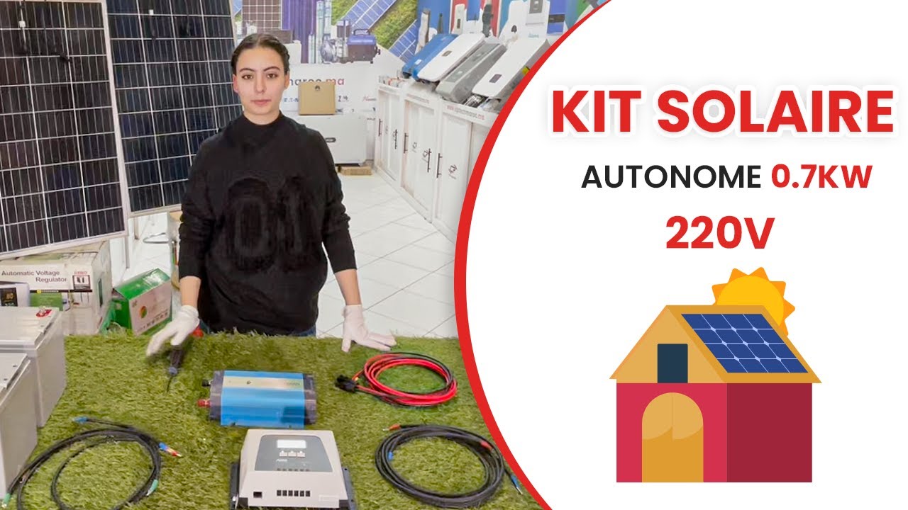 kit solaire Autonome - 1Kw Ecogreen/ 220V/ 4.800Wh Stockés