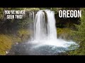 Oregon Mountains, Waterfalls, and Forests. Shocking Nature Scene!