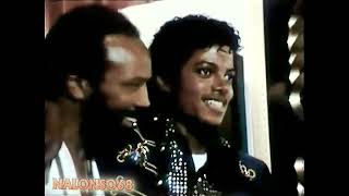 Michael Jackson And Quincy Jones Receives Platinum Award 1983 HD