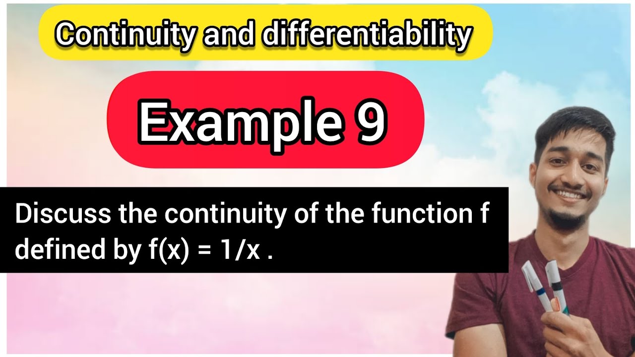 Continuity and differentiability example 9 | Example 9 chapter 5 class ...
