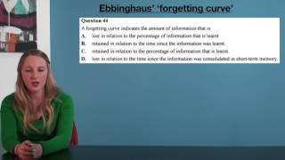 VCE Psychology - Ebbinghaus&#39; &#39;Forgetting Curve&#39; 