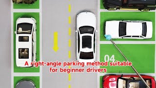 Here's a general technique for right-angle reverse parking that is suitable for beginner drivers