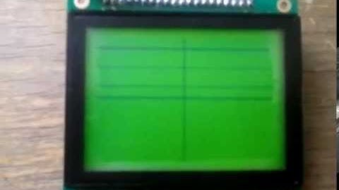 LCD KS0108 Parallel to Serial converter test 2 + arduino code