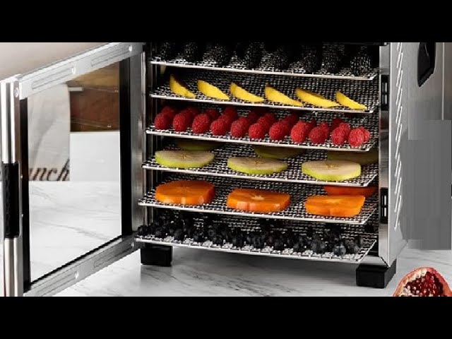 Samson Silent 9 Stainless Steel Tray Dehydrator with Digital Controls