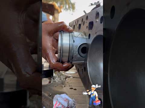 Oiling Piston Installation #automobile #mechanic #repair #mechanical #skills #shorts #shortvideo