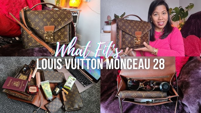 Louis Vuitton vintage monceau two way bag wear throughout and the inside  pocket is peeling long crossbody strap is i…