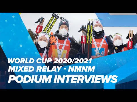 NMNM World Cup 9: Mixed Relay Podium Interviews