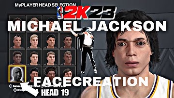 NBA2K23 MICHAEL JACKSON FACE CREATION! *EASY* THE BEST FACE CREATION IN 2K22 TRYHARD FACECREATION