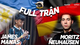 Full Trận | James Manas vs Neuhausen | Giải billiards Peri 9-Ball Open 2023 | Table TV