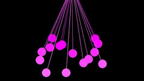 Pendulum Wave simulation