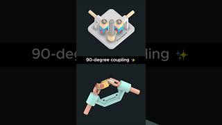 90 Degree Coupling ✨| Gearless Drive #engineering #machine #mechanism #3dprinting