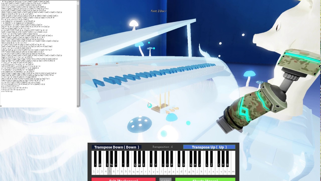 Passenger Let Her Go On Roblox Virtual Piano Youtube - how to play let her go on a piano in roblox