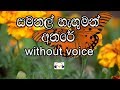 Samanal Hanguman Athare Karaoke (without voice) සමනල් හැඟුමන් අතරේ