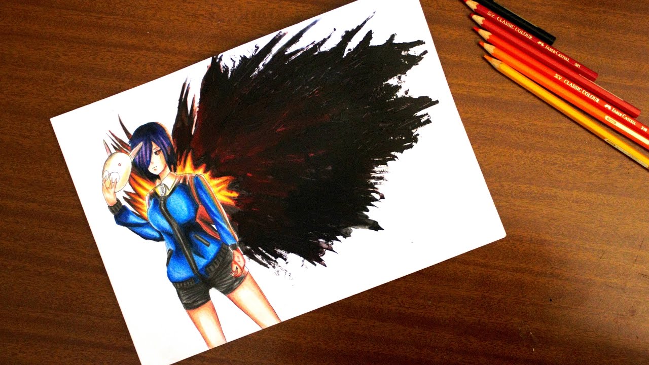 Speed Drawing Touka Kirishima Tokyo Ghoul