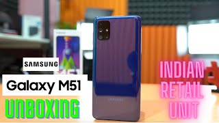 Samsung Galaxy M51 Unboxing & Detailed Overview Indian Retail Unit In Hindi 4k