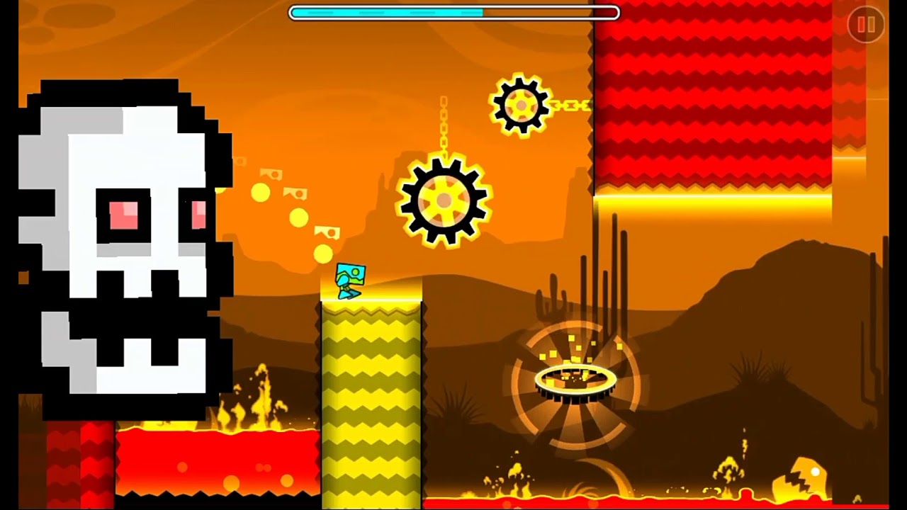 1 уровень Press start/Geometry dash subzero