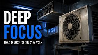 Deep Focus HVAC Sounds | Strong Air Conditioner &amp; Old Ventilation Hum for Studying, ADHD &amp; Work