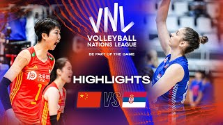 🇨🇳 CHN vs. 🇷🇸 SRB - Highlights Week 3 | Women's VNL 2023