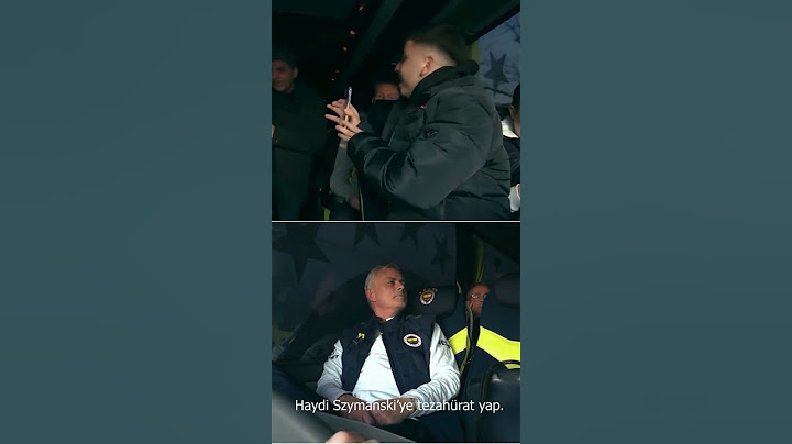 Jose Mourinho Fenerbahçeli Genci Otobüse Aldı. #fenerbahçe #sondakika #mourinho