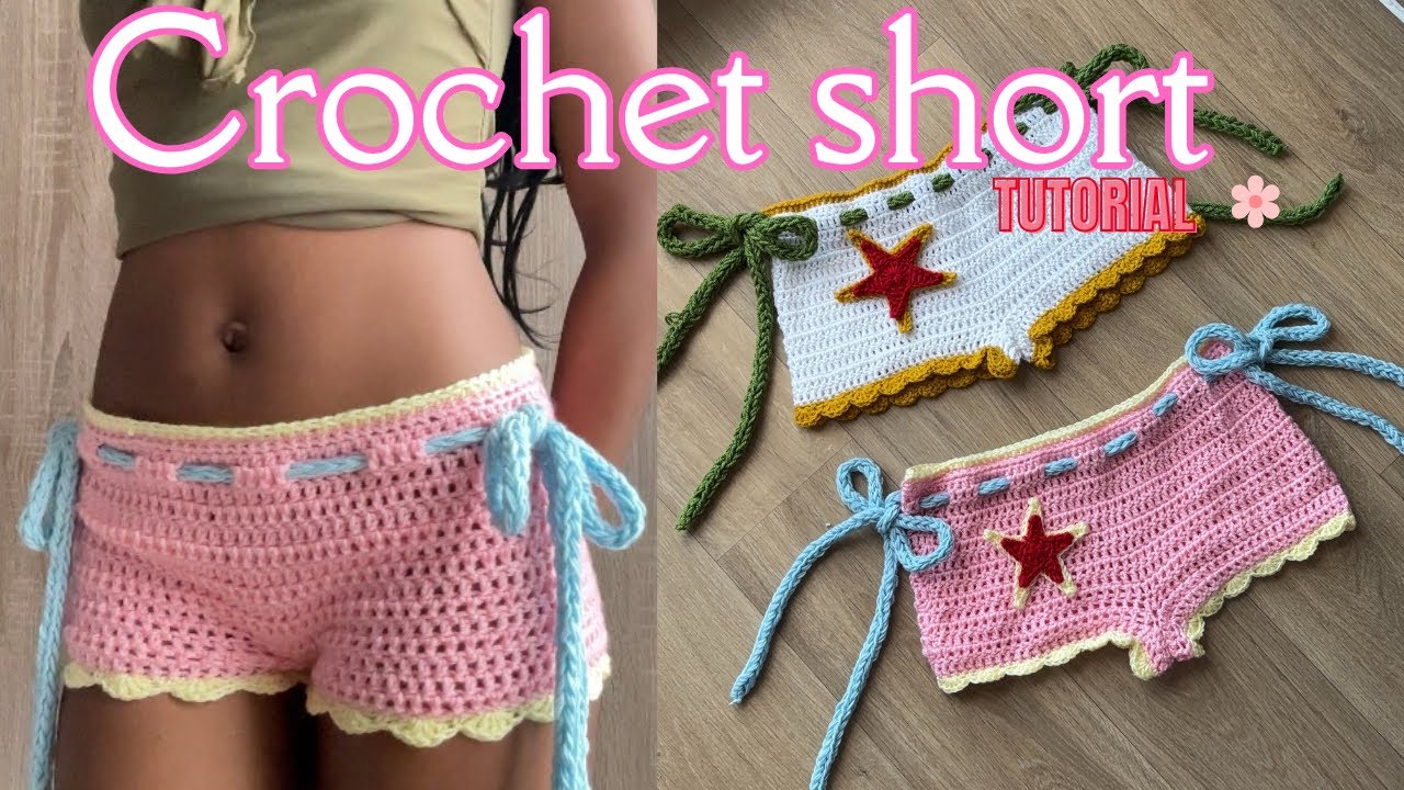 как связать крючком шорты | для начинающих