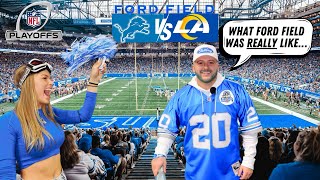 WE WITNESSED DETROIT LIONS FIRST PLAYOFF WIN IN 32 YEARS!!