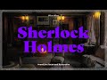 Sherlock Holmes Cozy Room Ambience / Cozy Fireplace & Rainy Day #230