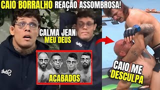 CAIO BORRALHO DESTRUÍDO REAGE AO VIVO, JEAN SILVA VS DIEGO LOPES, REAÇÃO ASSOMBROSA! UFC NOCHE