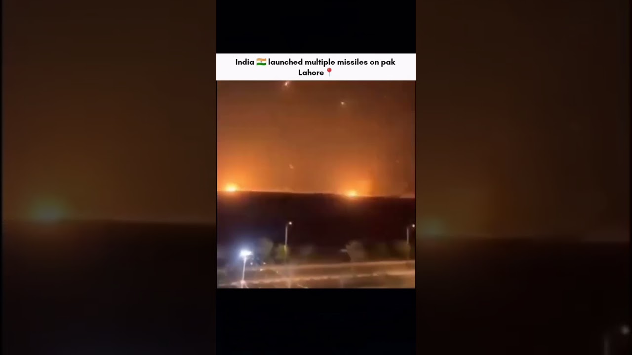 INDIAN MISSILE ATTACK ON LAHORE 